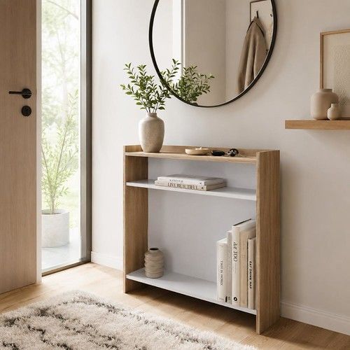 Recibidor Abierto DS Home Olmo Blanco 96x25x10 cm - Vista 1