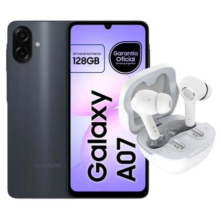 Samsung Galaxy A07 128GB + Auriculares Colmi Bluetooth A8 Inalámbricos