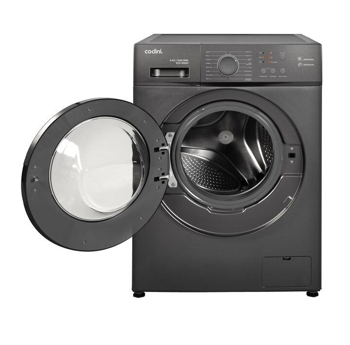Lavarropas Automático Carga Frontal 6 kg 1000 RPM A Inverter Steam Gris Codini - AIAFE6010G - Vista 3