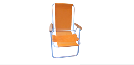 Sillon Aluminio Coversol  Naranja Sol Y Luna