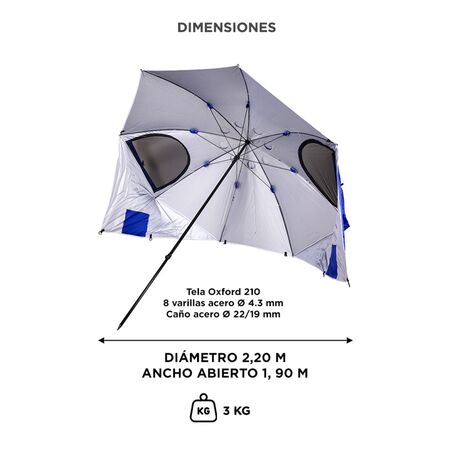 Sombrilla Carpa Roja Gadnic GZ7 Para Exterior + Bolso