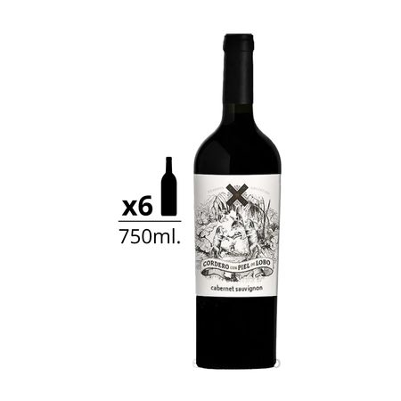 Vino Tinto Cordero con Piel de Lobo Cabernet Sauvignon Caja x 6