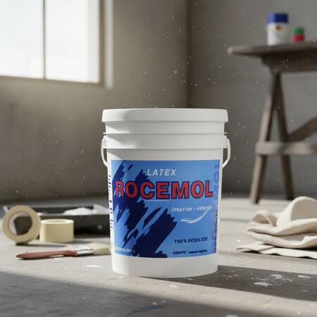 Pintura Impermeabilizante Rocemol Latex Interior Exterior 20 Lts