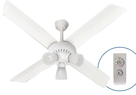 Ventilador De Techo Severbon Con Luz Vta420b 030179 85W Blanco