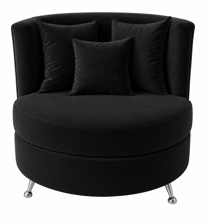 SILLON INDIVIDUAL NIZA NEGRO - Vista 1