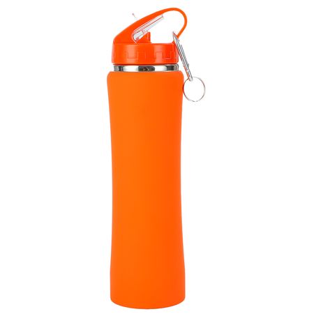 Botella Térmica Deportiva Naranja 750ml Gadnic Termo de Acero Inoxidable