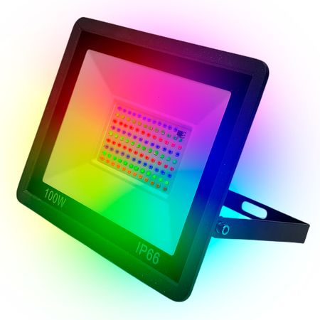 Reflector Led RGB Gadnic Para Exterior Alta Potencia 90w