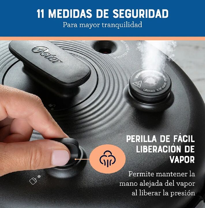 Multi-olla rápida ovalada Oster® 5.7 L — 15 funciones | CKSTPCECOV57 - Vista 5
