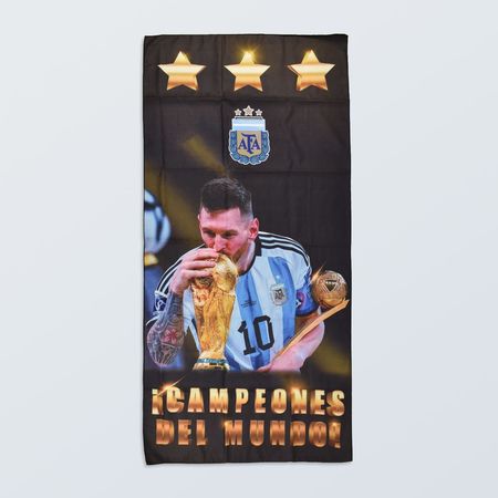 Toallón secado rápido AFA 3 estrellas beso a la Copa