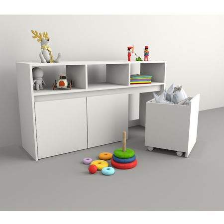 Juguetero Con Tres Cajones Tables Cod: 3038 Blanco