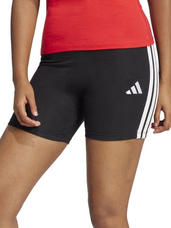 Calza Adidas Essentials 3 Stripes Mujer Moda Negro