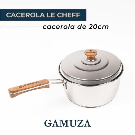 CACEROLA 20 CM LE CHEFF CON ASAS, 3 lts (66534)
