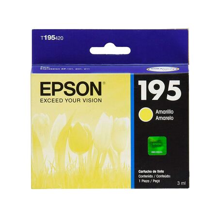 Cartucho de Tinta Epson 195 Amarillo T195420-AL