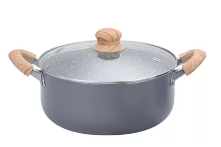 Cacerola Hudson De Aluminio C/antiadherente 24 Cm Granito