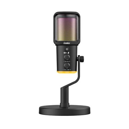 Microfono Genius MIC-S400U Black Luz Led USB-A USB-C