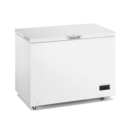 Freezer Horizontal Gafa 316L Inverter 7 Niveles Luz Ruedas Blanco FGHI302B-L