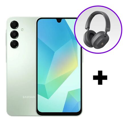 Combo Celular Samsung Galaxy A16 128/4GB Light Green + Auriculares Havit H668BT ANC