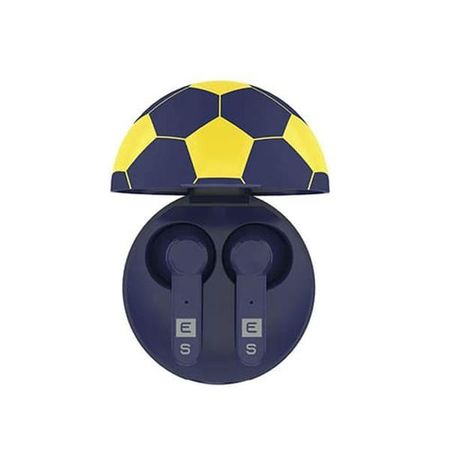 Auricular Eurosound ES-FB1804-YA Futbol Bluetooth In Ear Azul y Amarillo