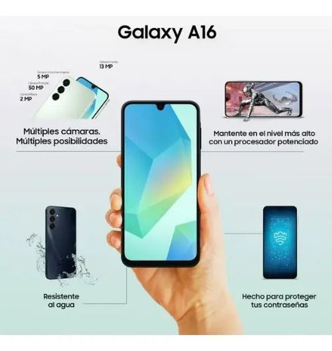 Celular Samsung Galaxy A16 (128+4GB) Black - Vista 6