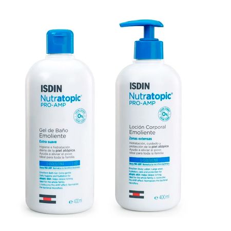 Isdin Set Nutratopic Piel Atopica Gel 400ml + Locion 400ml
