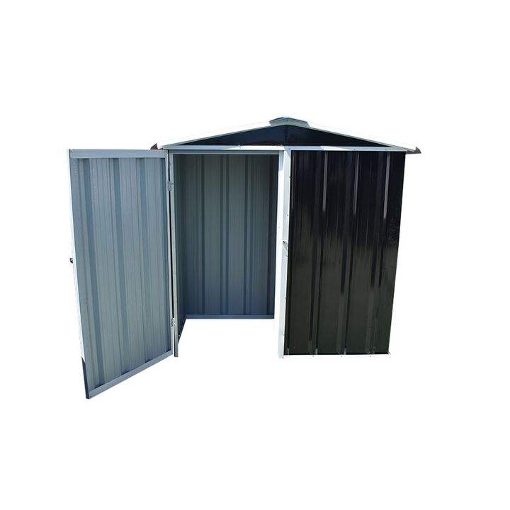 Armario Deposito Galpon de jardin Casi 2x1x2 Negro DON ACERO - Vista 3