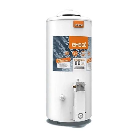 Termotanque Emege 80 Lts Carga Superior Multigas Ttq80em