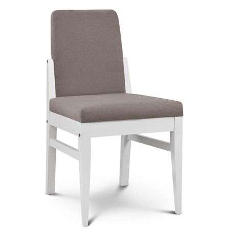 Silla de Comedor Baku Tapizado Sunny Stone lustre Blanco Espacity