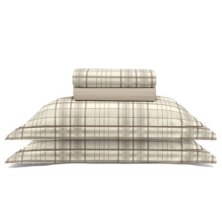 Juego de Sábanas de 180 hilos Reflete 2 1/2 Plaza Diego Beige