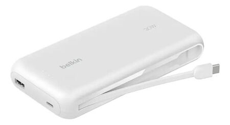 Batería Portátil Belkin 20K + Cable USB C Blanco