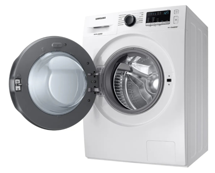 Lavarropas automático Samsung inverter hasta 7kg color blanco - Vista 3