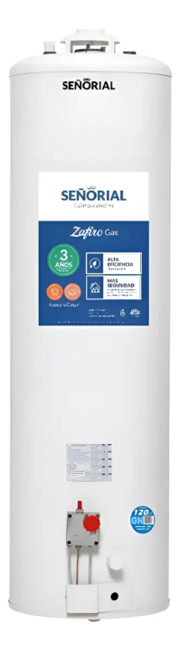 Termotanque Señorial Zafiro 120 Gas Cnx. Sup Apoyar 32-00106 - Vista 2