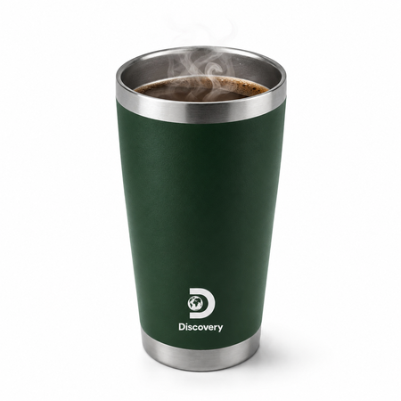 Vaso Térmico Discovery Acero Inoxidable Doble Capa Al Vacío con tapa 600ml