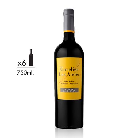 Vino Tinto Cuvelier De Los Andes Cabernet Sauvignon Caja x 6