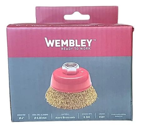 Cepillo Copa Wembley para Amoladora 4 Pulgadas