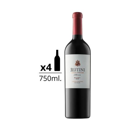 Vino Tinto Rutini Single Vineyard Altamira Malbec Caja x 4
