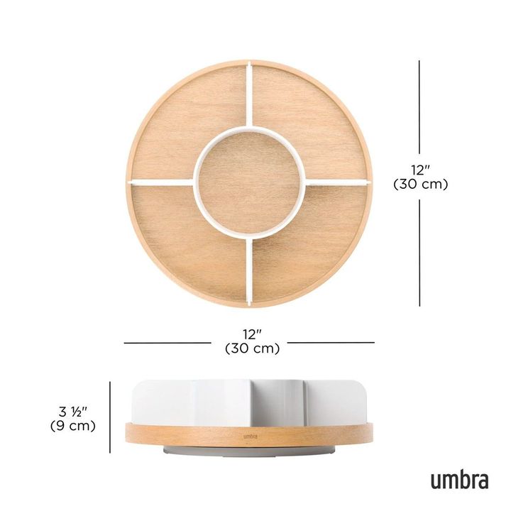 Tabla De Madera Organizadora Especias Umbra Madera Natural - Vista 4