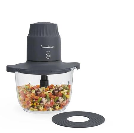 PICADORA CHOOPEO PEPPER MOULINEX NEGRA 500W  (DJ602110)