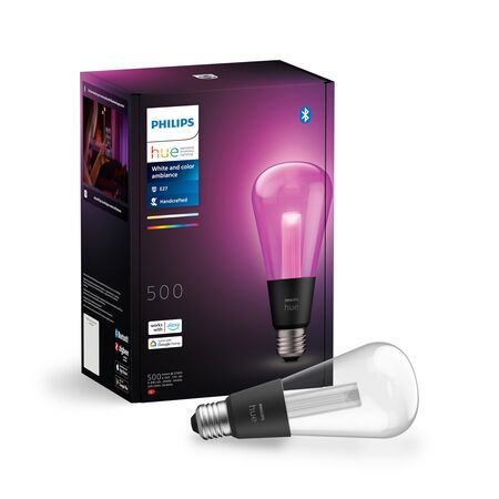 Philips Hue Lampara Inteligente Filamento Color Edi E27 St72