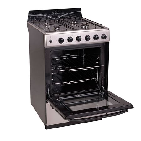 Cocina Inoxidable 56cm Luz Encendido Timer Facil limpieza Florencia