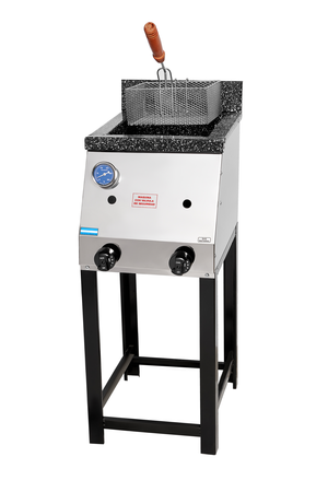 Freidora A Gas 18 Lts Tecnocalor Acero Inox Bacha Enlozada