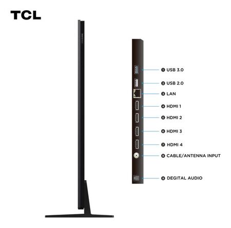 Televisor Tcl 65  A400u Qd-mini Led 4k Google Tv