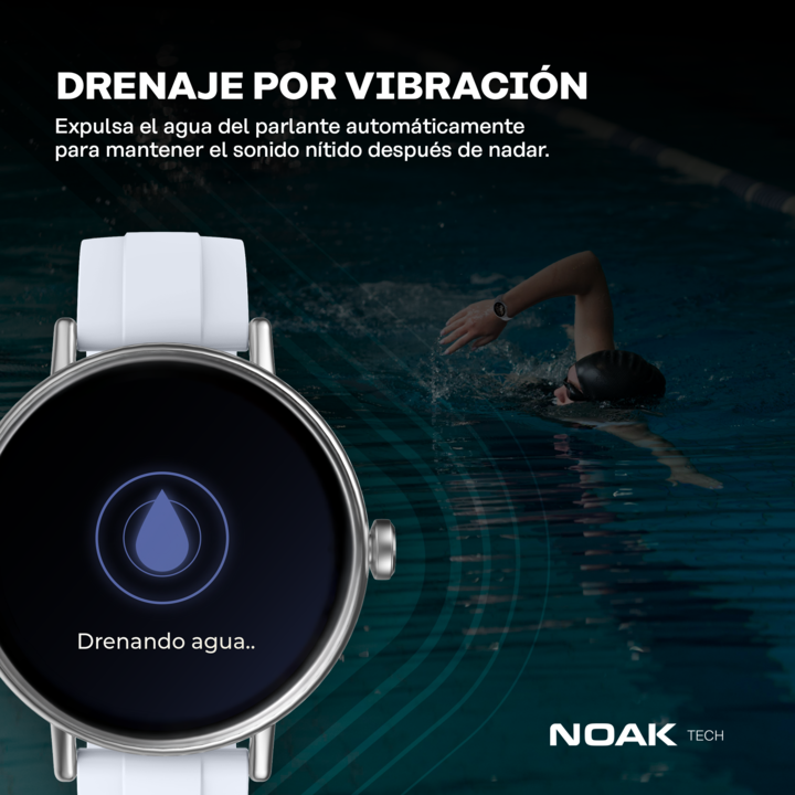 Smartwatch Noak M30 Classic Redondo 1.27" TFT-LCD IP68 - Vista 9