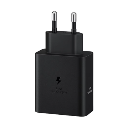 ADAPTADOR CARGA SUPER RAPIDA (50W) CON CABLE NEGRO TYPE C