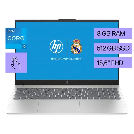NOTEBOOK HP (15-FD0154LA) i5-1334U 8GB 512GB 15.6 TOUCH FHD W11HSL (BM7S4LA#AC8)