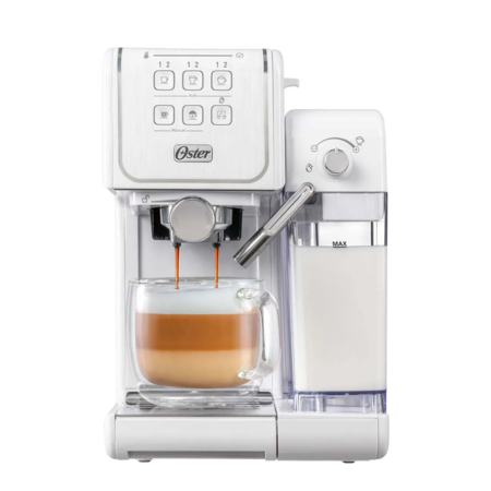 CAFETERA EXPRESS OSTER PRIMA LATTE BLANCA (EM6801W)