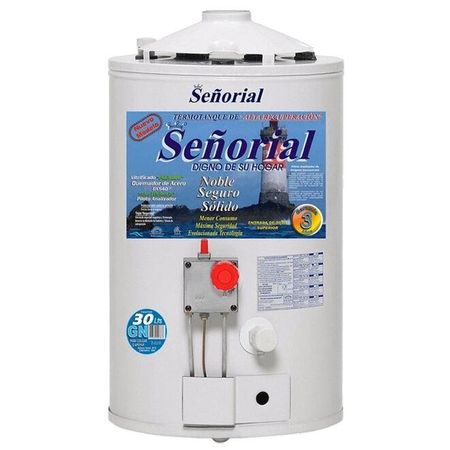 TERMOTANQUE MULTIGAS SEÑORIAL 30 LTS