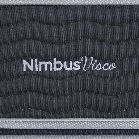 Colchon Inducol Nimbus Visco 1 Plaza y Media 100x190x26 Espuma Alta Densidad Doble Pillow Viscoelastico