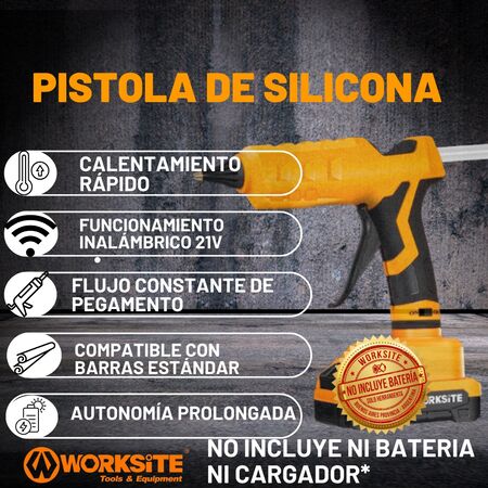 Pistola Engrasadora Worksite Inalambrica A Bateria 10000 Psi