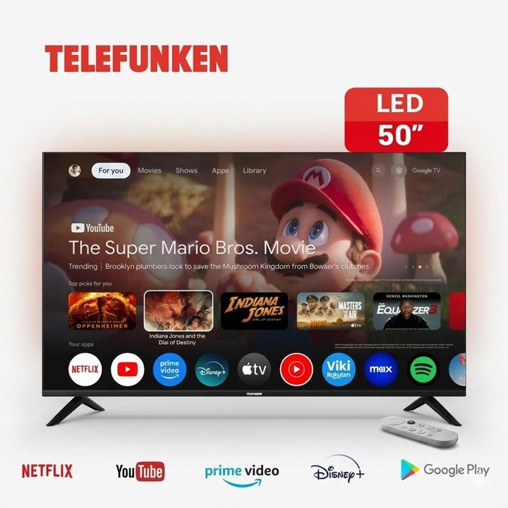 SMART TV TELEFUNKEN TK5026UG6G 50 PULGADAS 4K ULTRA HD GOOGLE TV - Vista 2