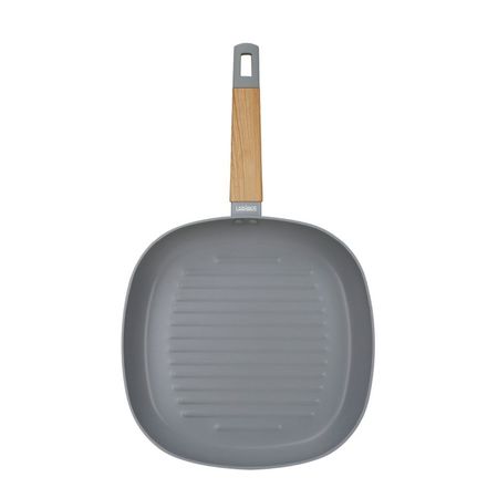Bifera 28 Cm Scandi Larhaus Gris Simil Madera Grey Aluminio Gris